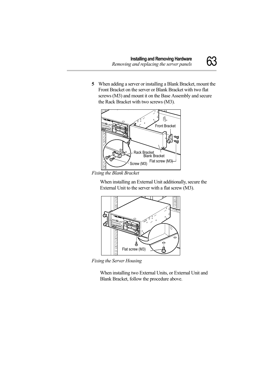 Fixing the server housing | Toshiba Magnia Z500 User Manual | Page 82 / 242