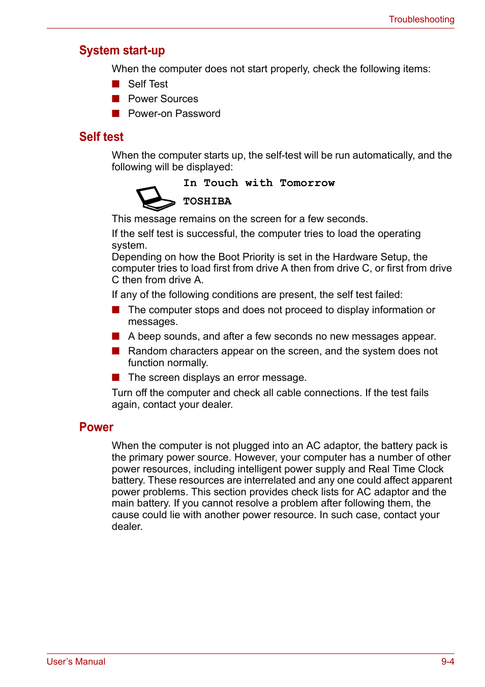Toshiba Tecra A7 User Manual | Page 134 / 186
