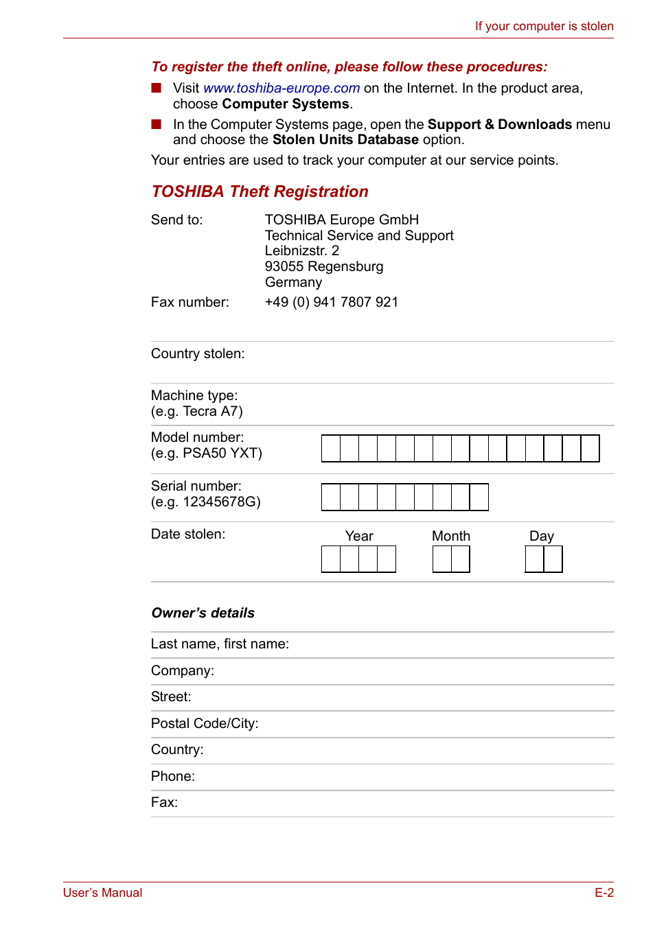 Toshiba Tecra A7 User Manual | Page 168 / 186