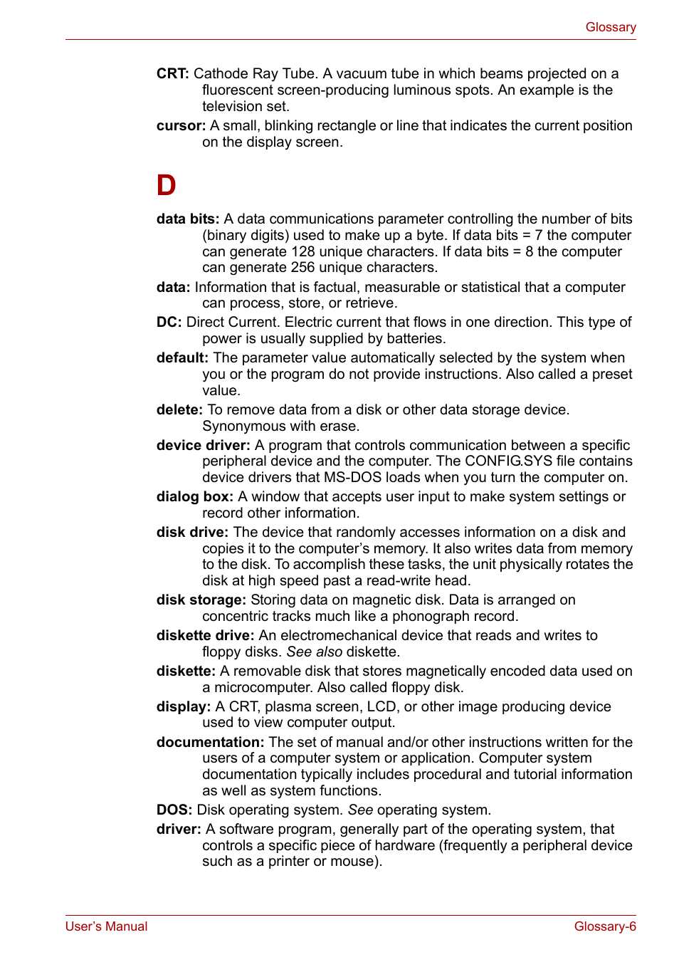 Toshiba Tecra A7 User Manual | Page 174 / 186