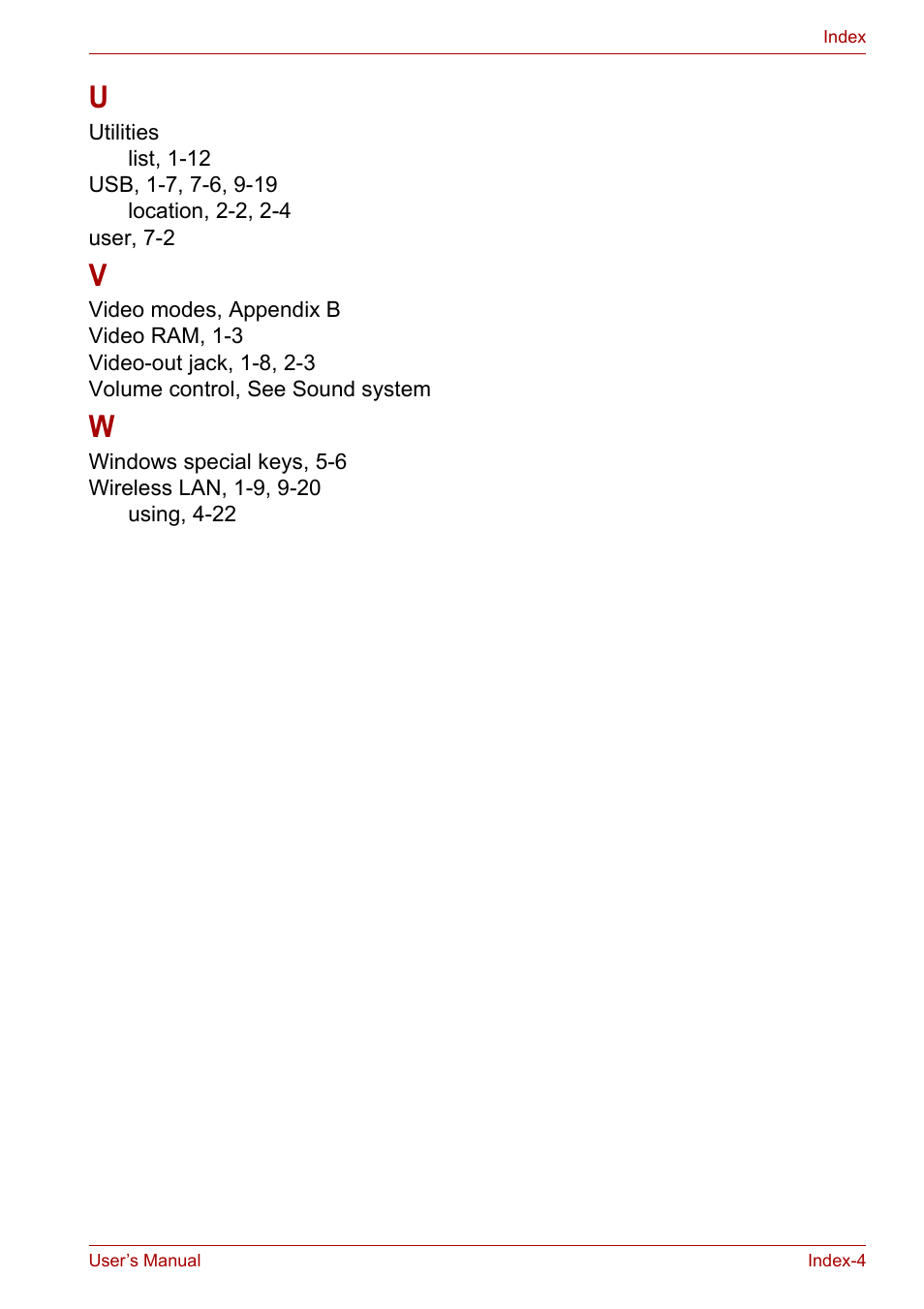 Toshiba Tecra A7 User Manual | Page 186 / 186