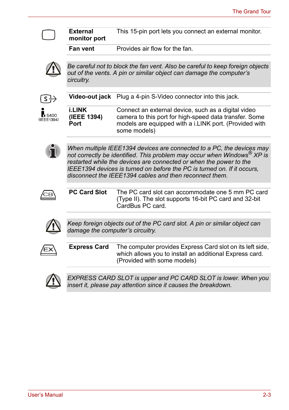 Toshiba Tecra A7 User Manual | Page 33 / 186