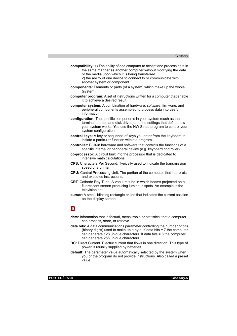 Toshiba Portege R200 (PPR20) User Manual | Page 175 / 187
