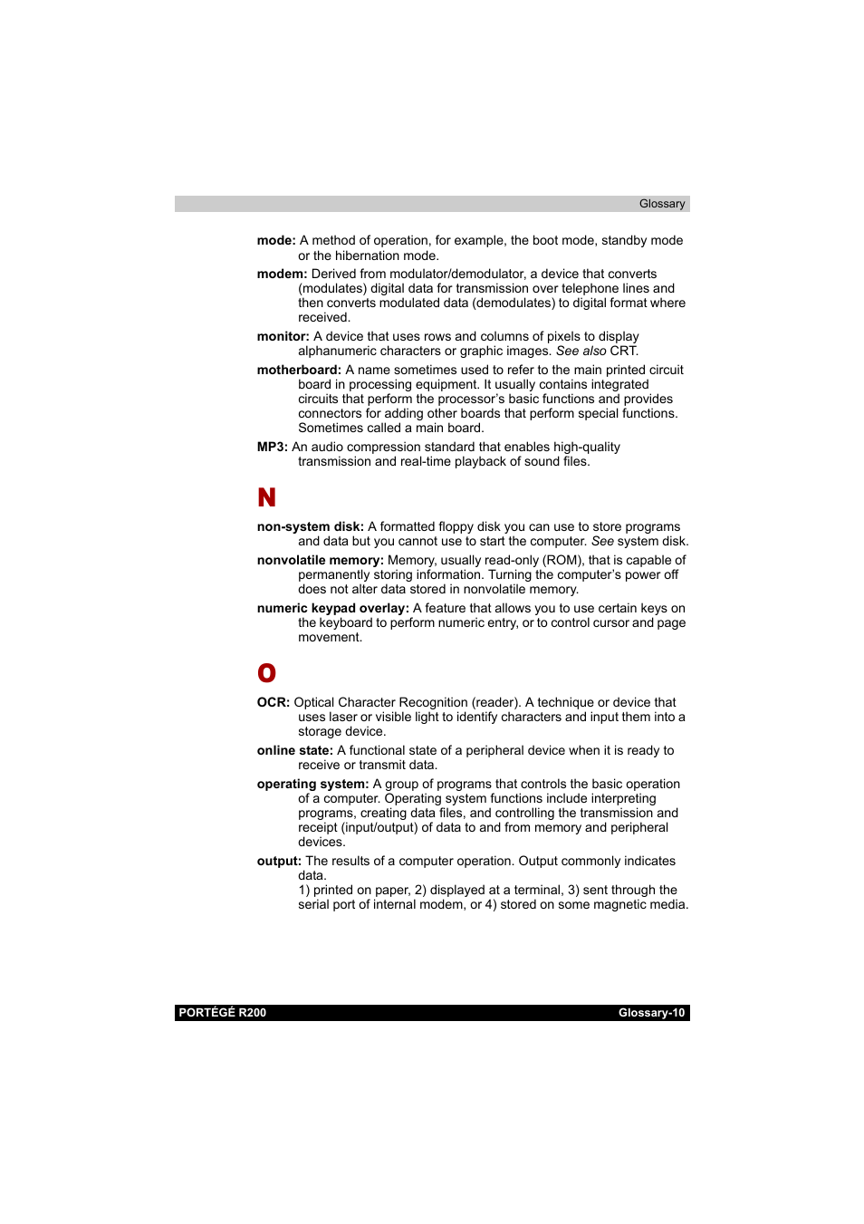 Toshiba Portege R200 (PPR20) User Manual | Page 180 / 187