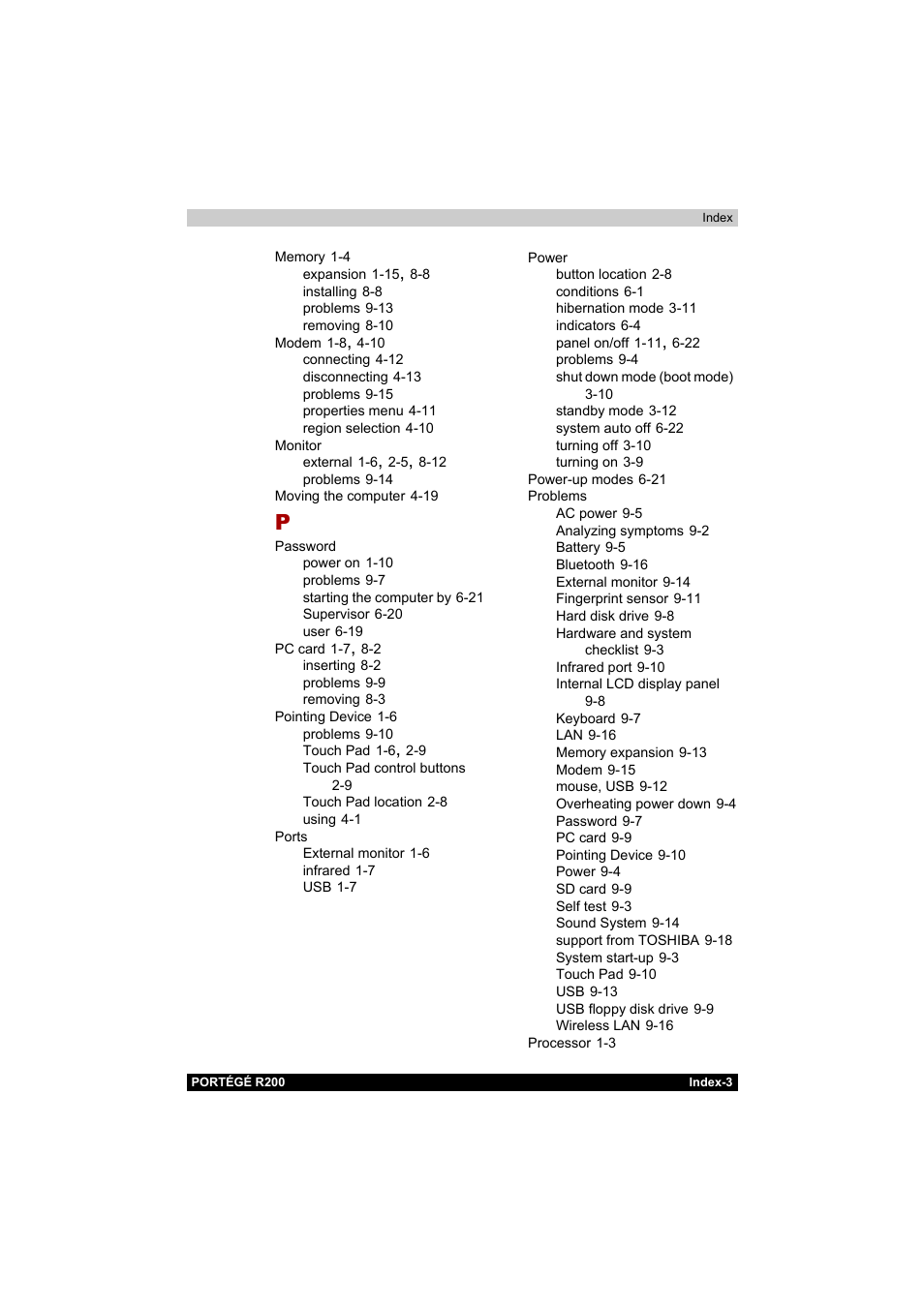 Toshiba Portege R200 (PPR20) User Manual | Page 186 / 187