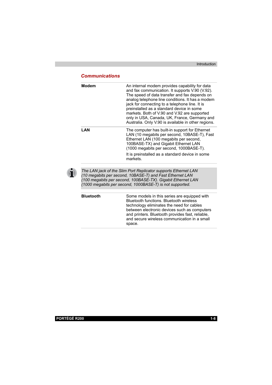 Toshiba Portege R200 (PPR20) User Manual | Page 24 / 187