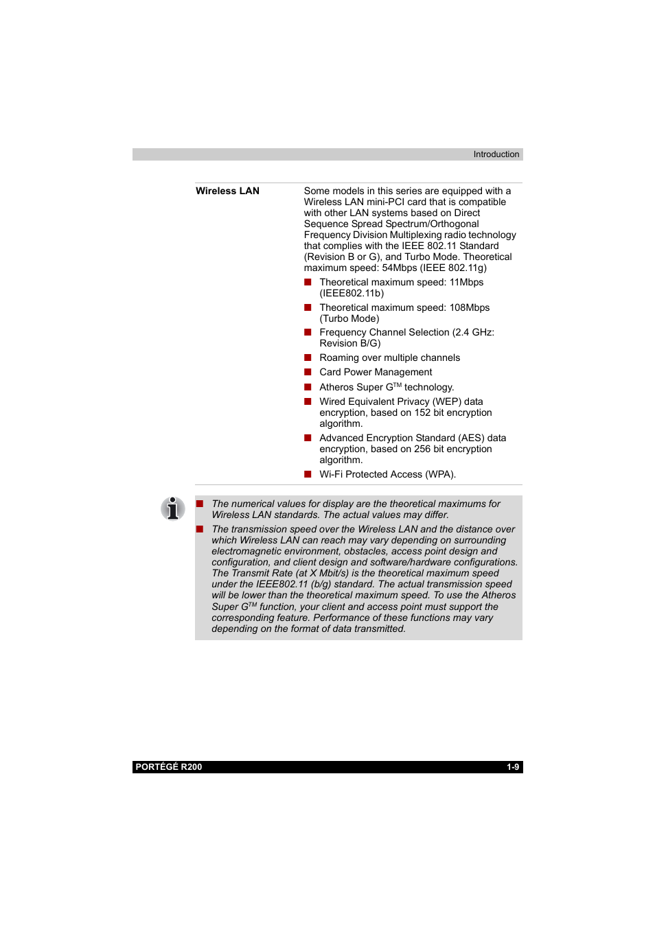 Toshiba Portege R200 (PPR20) User Manual | Page 25 / 187