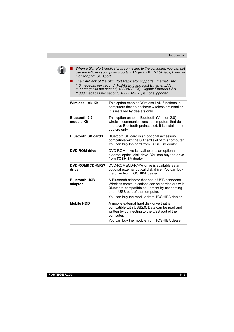 Toshiba Portege R200 (PPR20) User Manual | Page 32 / 187