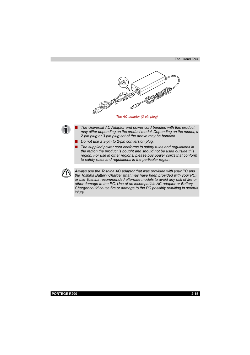 Toshiba Portege R200 (PPR20) User Manual | Page 47 / 187