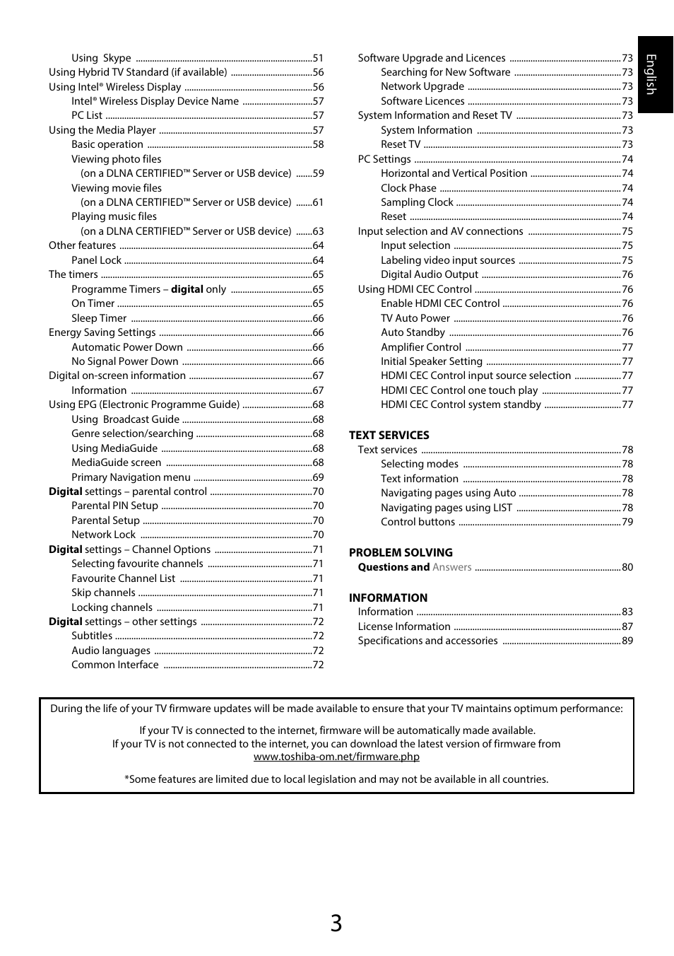 Toshiba SL980 User Manual | Page 3 / 90