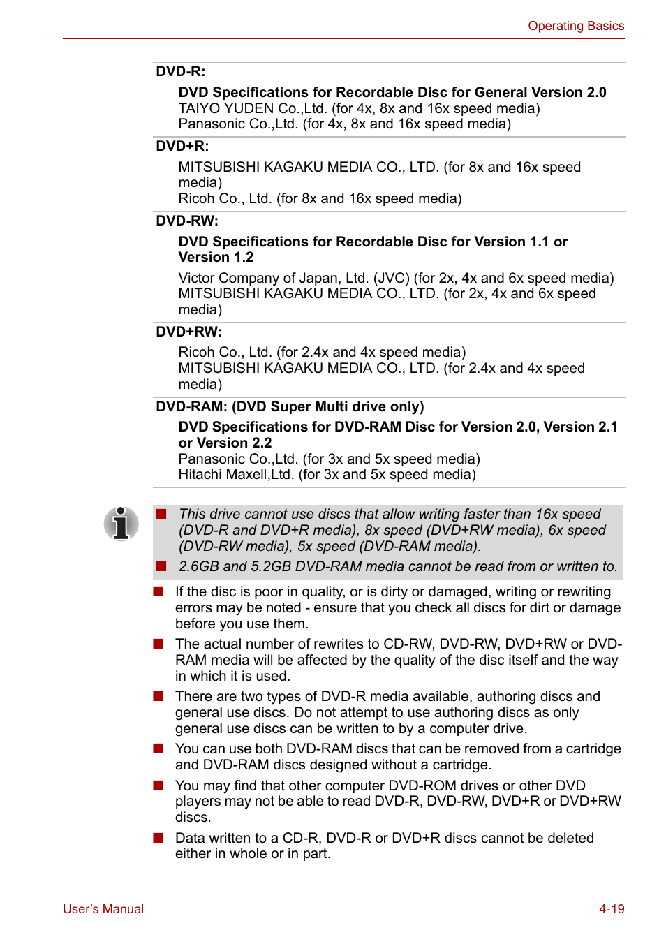 Toshiba Portege A600 User Manual | Page 106 / 218