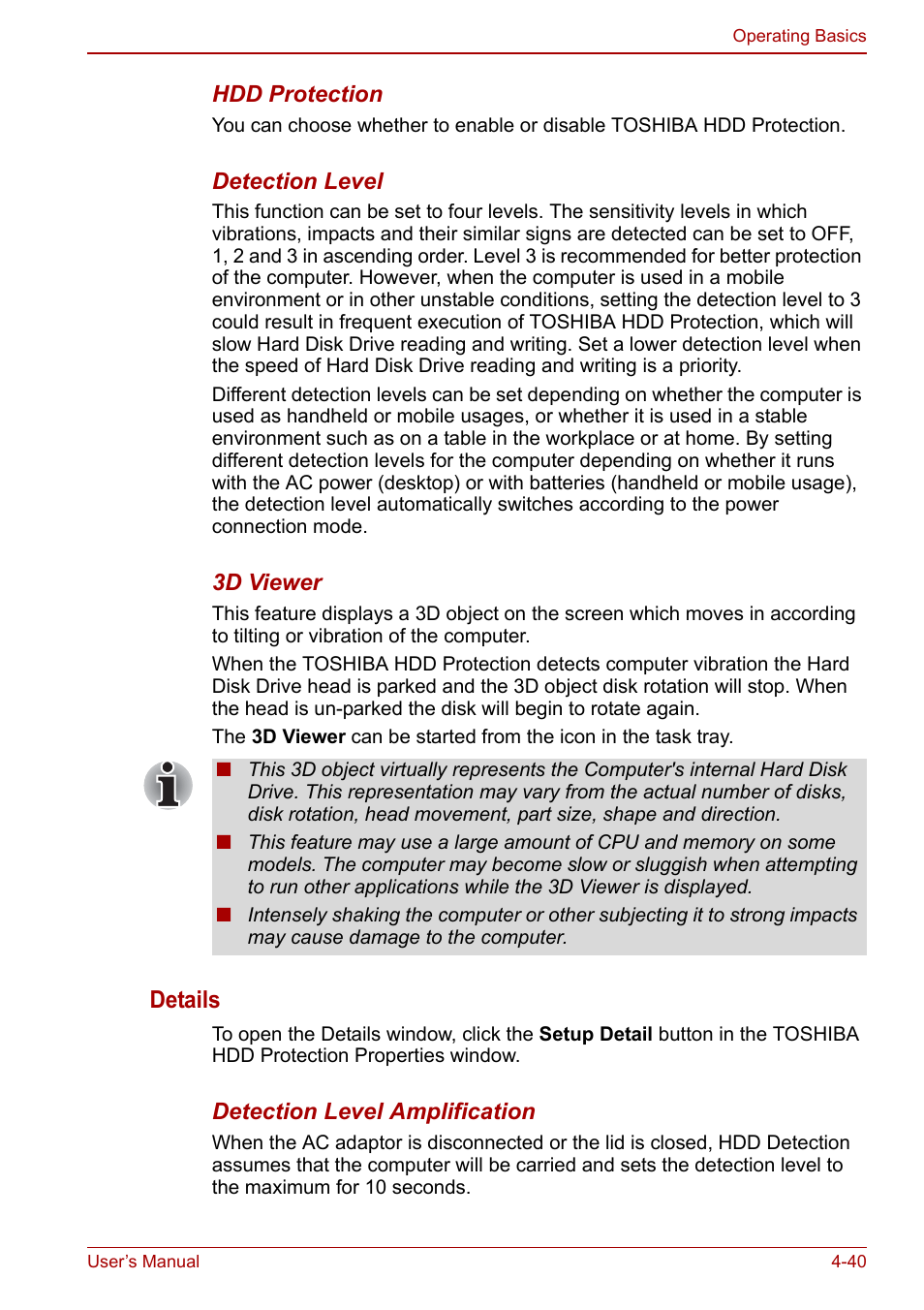Details | Toshiba Portege A600 User Manual | Page 127 / 218