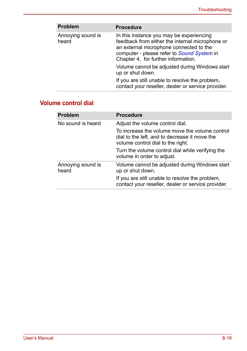 Volume control dial | Toshiba Portege A600 User Manual | Page 175 / 218