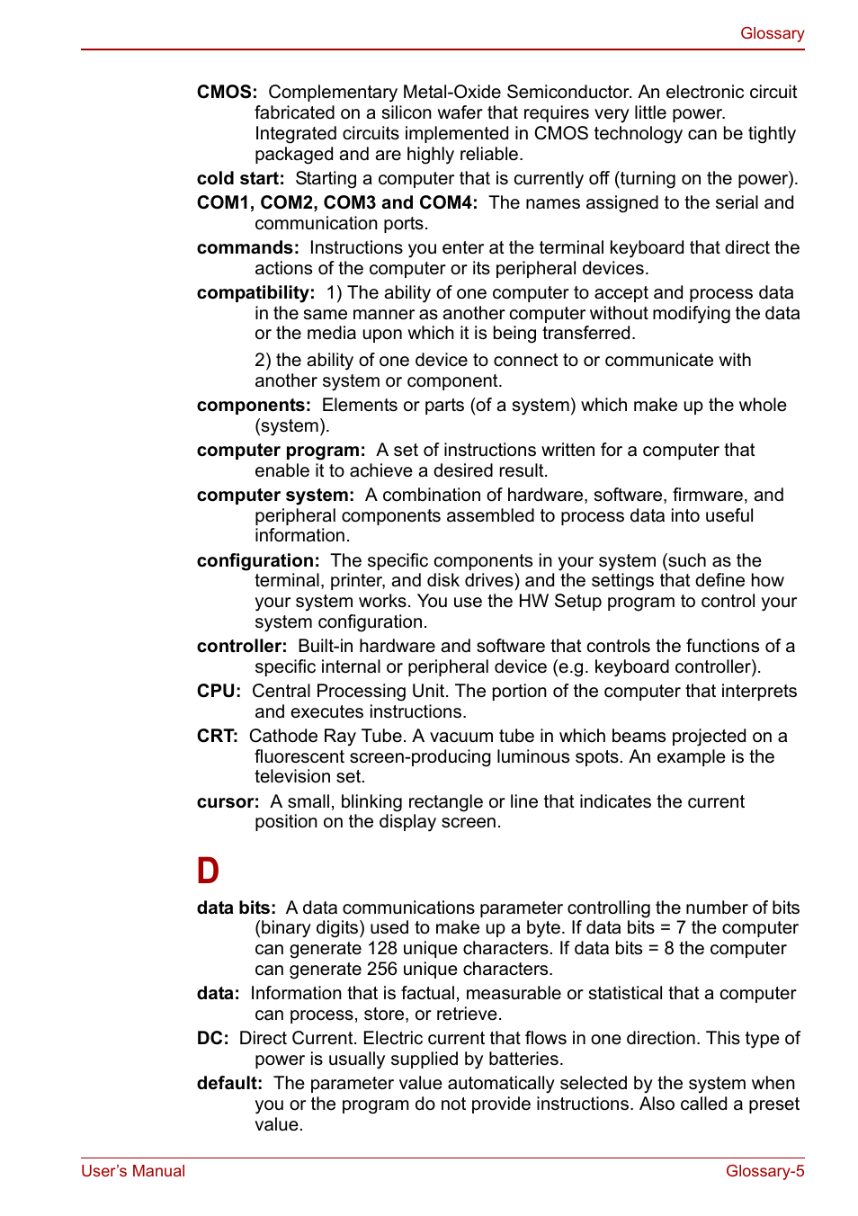 Toshiba Portege A600 User Manual | Page 206 / 218