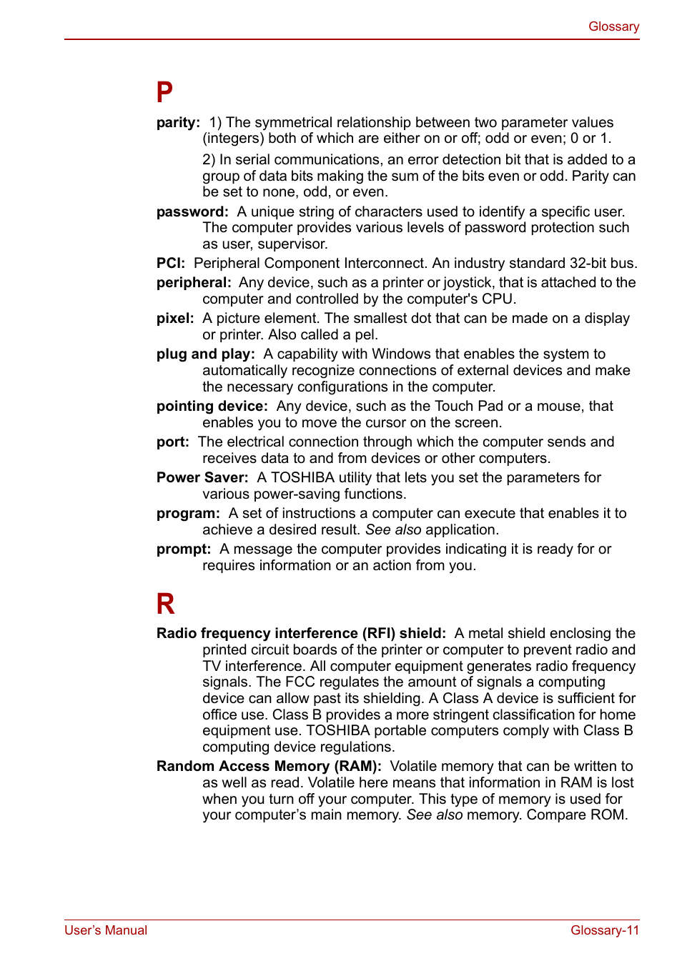 Toshiba Portege A600 User Manual | Page 212 / 218