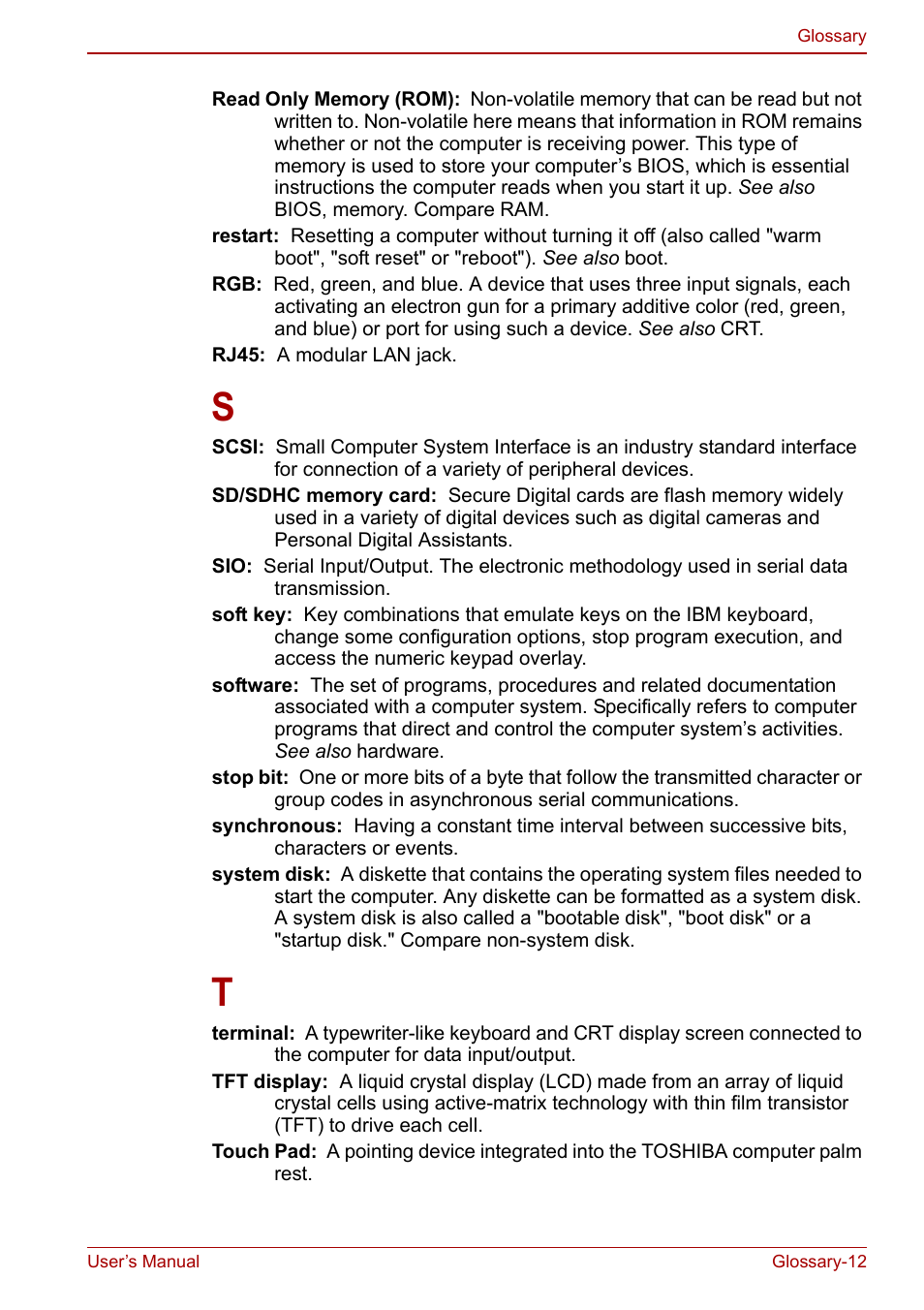 Toshiba Portege A600 User Manual | Page 213 / 218