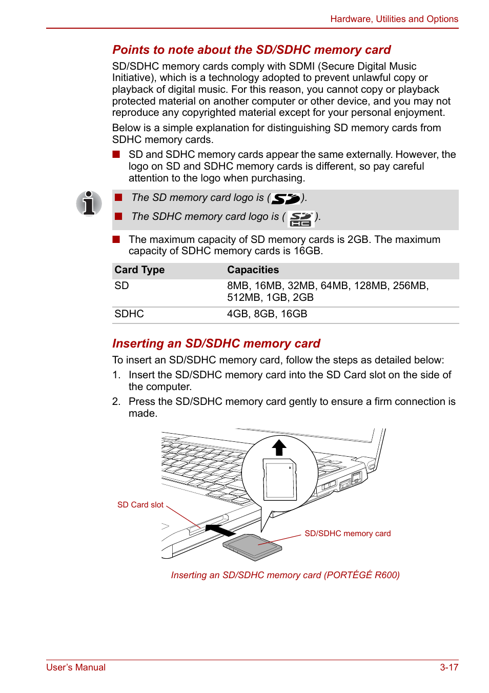 Toshiba Portege A600 User Manual | Page 72 / 218