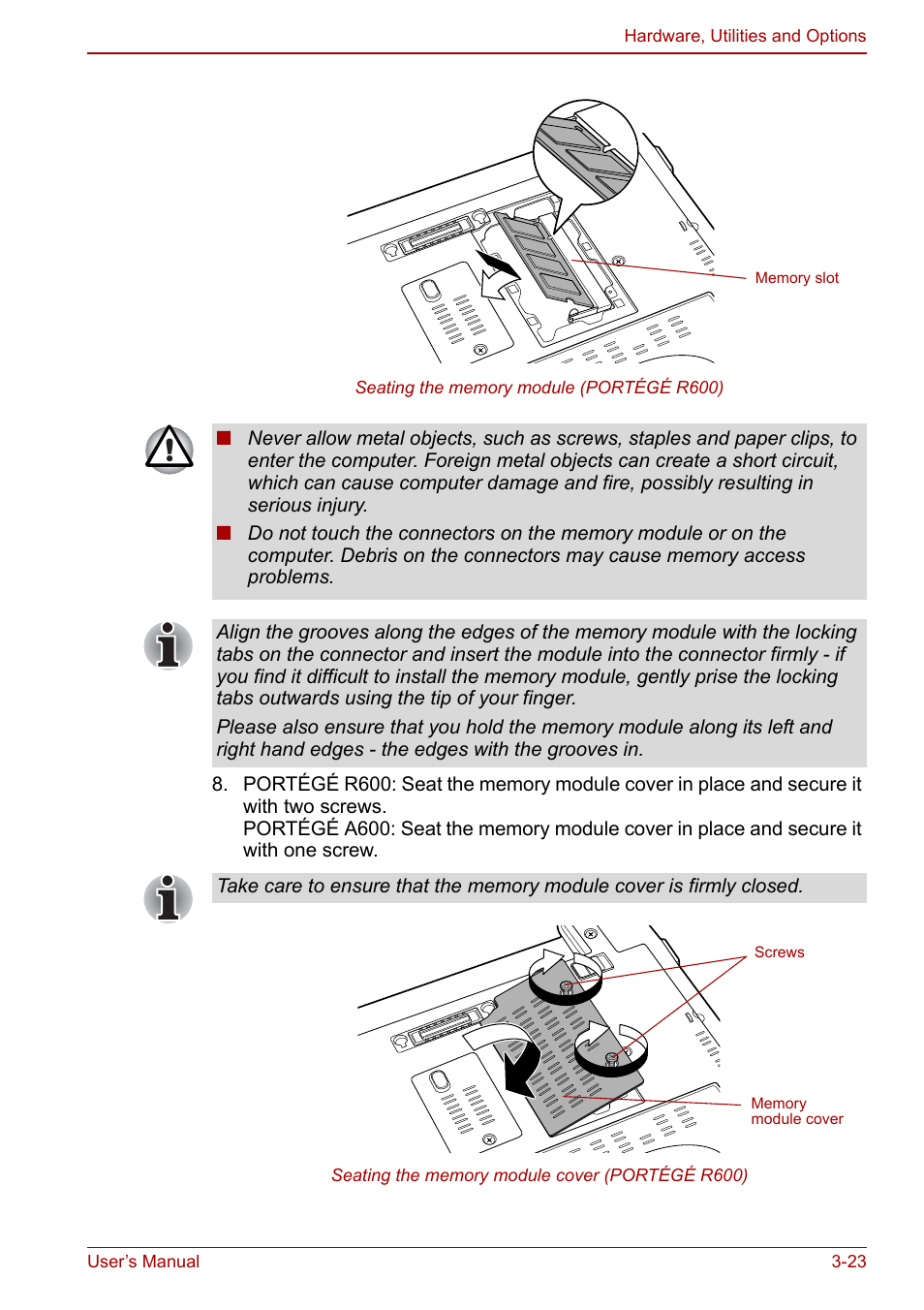 Toshiba Portege A600 User Manual | Page 78 / 218