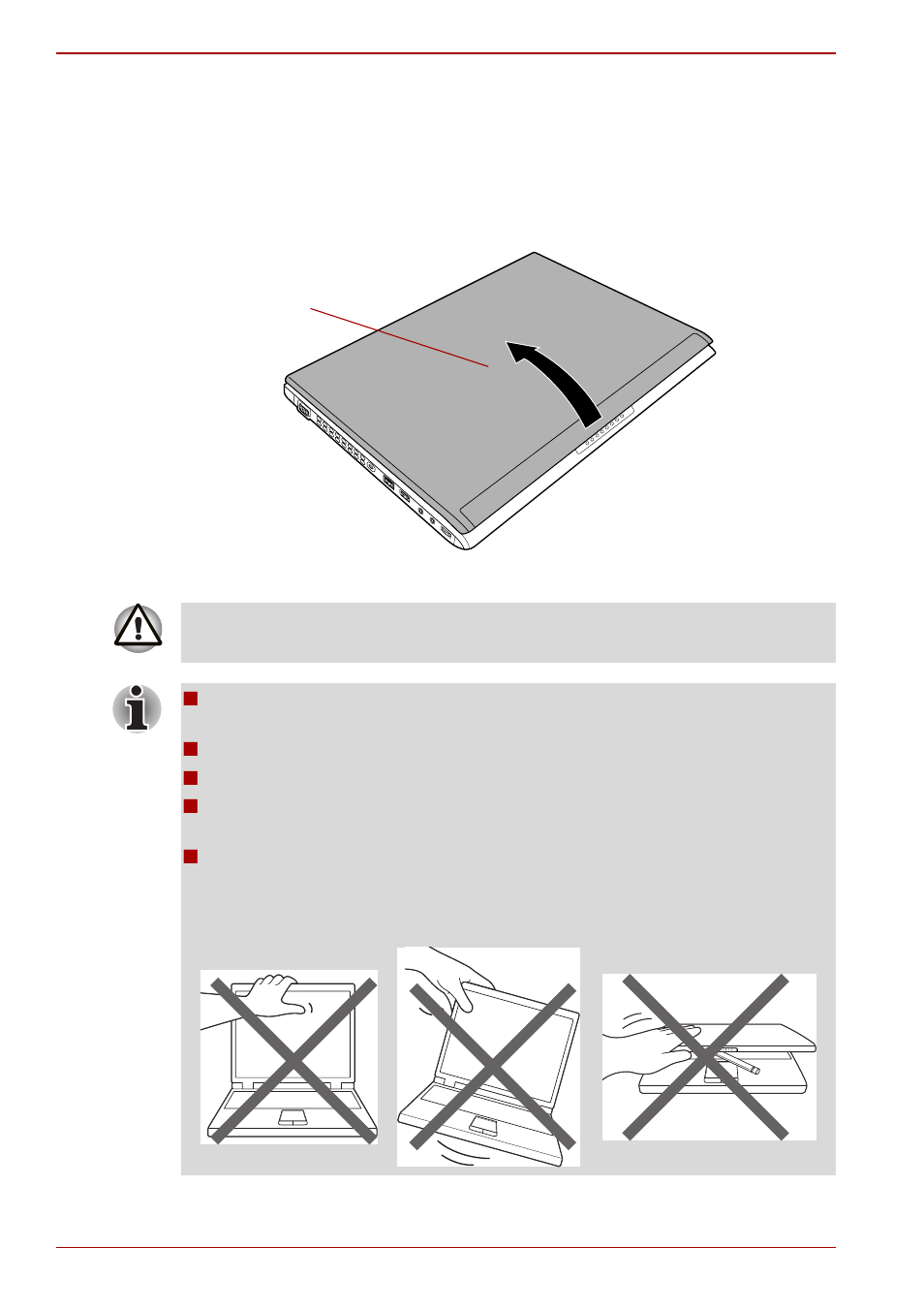 Opening the display | Toshiba Tecra R10 User Manual | Page 22 / 222