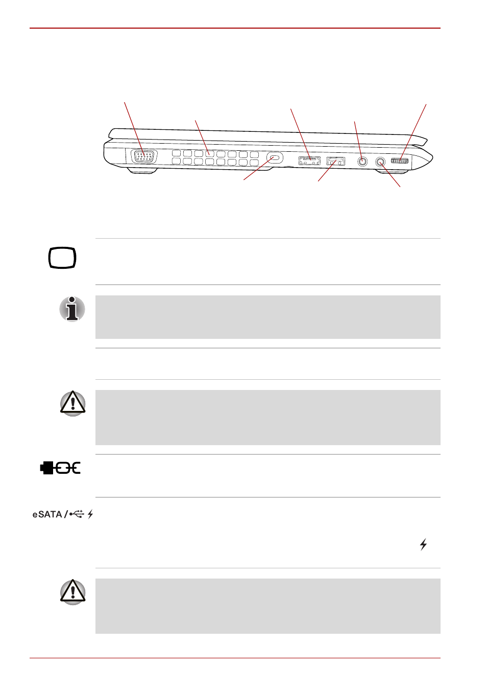 Left side, Left side -2 | Toshiba Tecra R10 User Manual | Page 34 / 222
