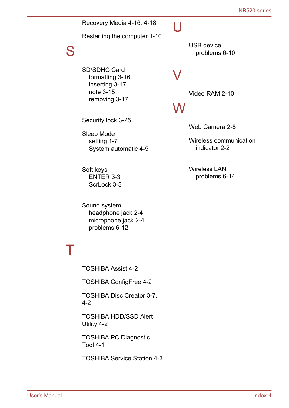 Toshiba NB520 User Manual | Page 129 / 129