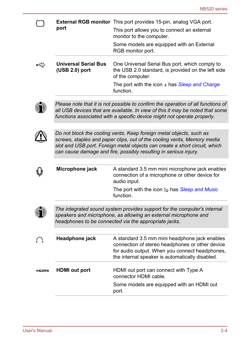 Toshiba NB520 User Manual | Page 27 / 129