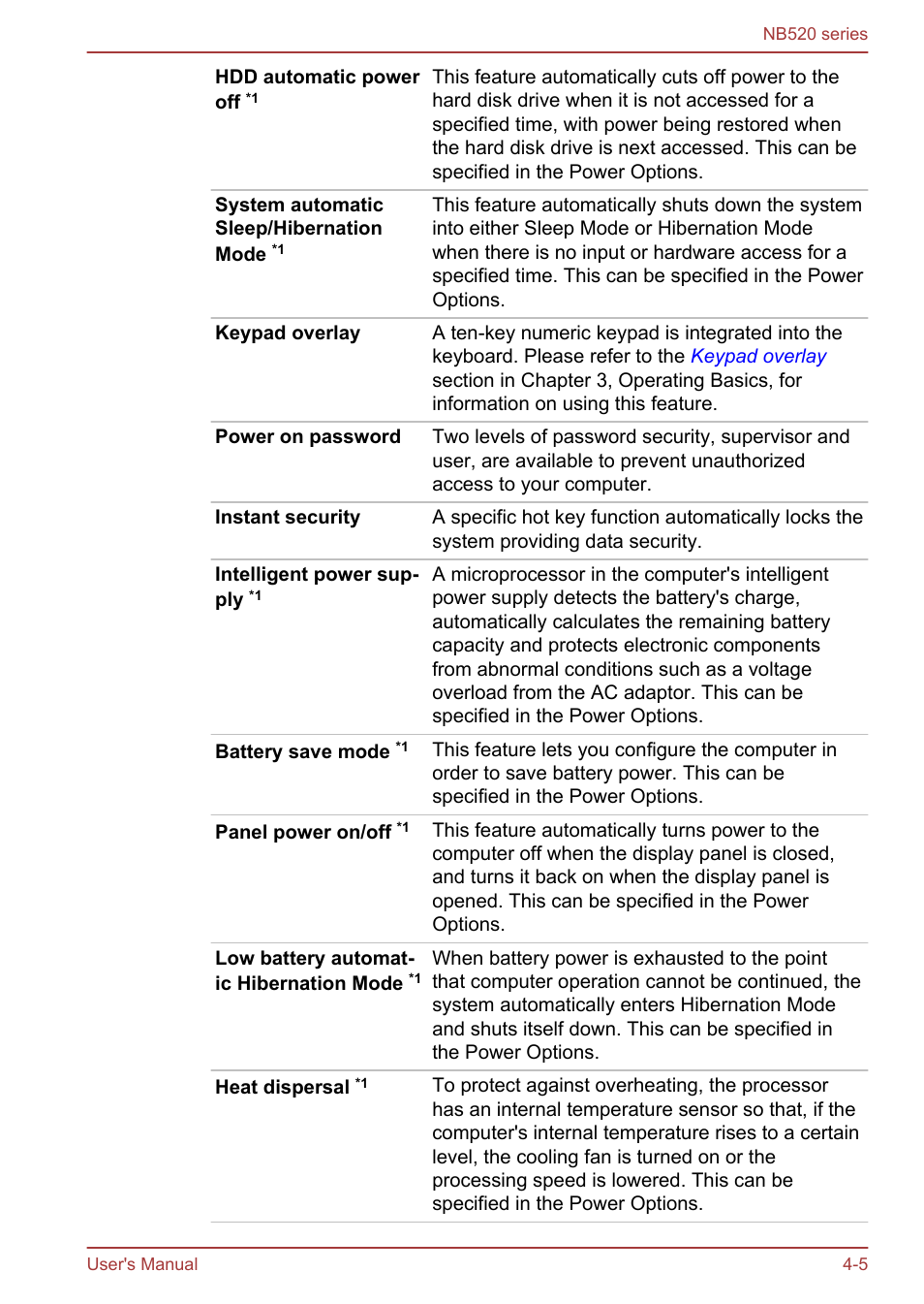 Toshiba NB520 User Manual | Page 70 / 129
