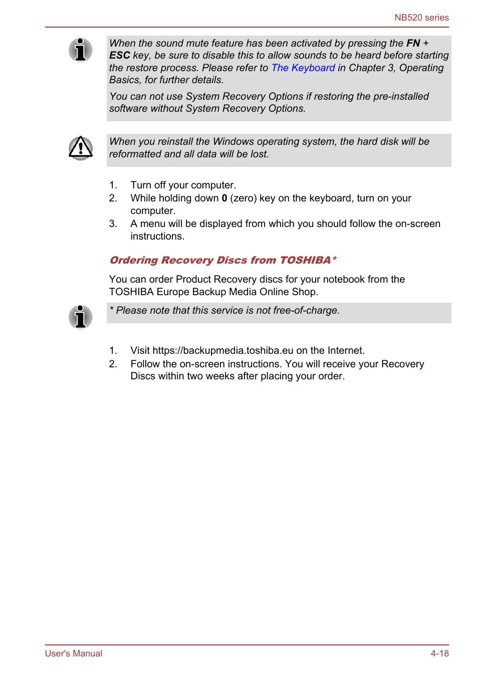 Toshiba NB520 User Manual | Page 83 / 129