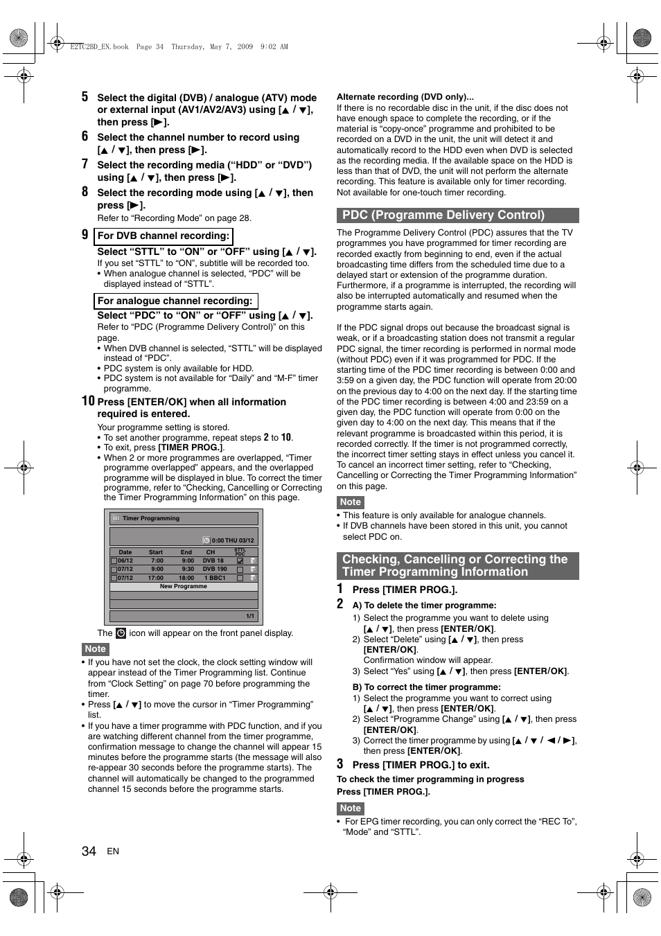 Toshiba RD99 User Manual | Page 34 / 80