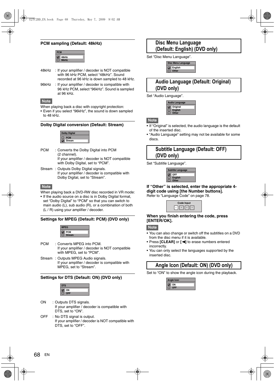 Toshiba RD99 User Manual | Page 68 / 80