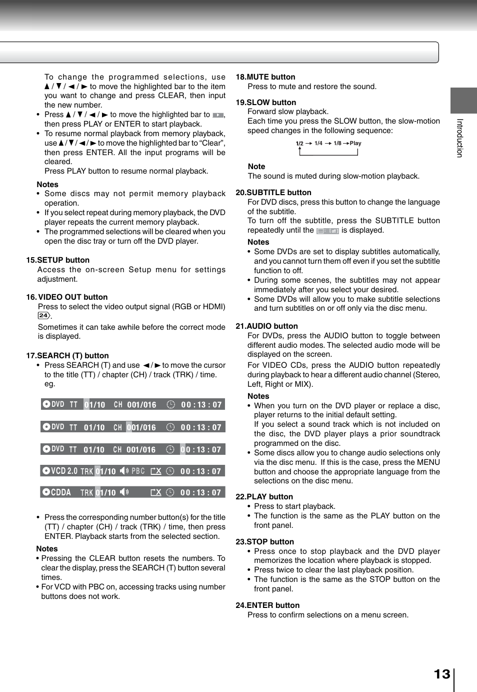 Toshiba SD4010 User Manual | Page 13 / 28