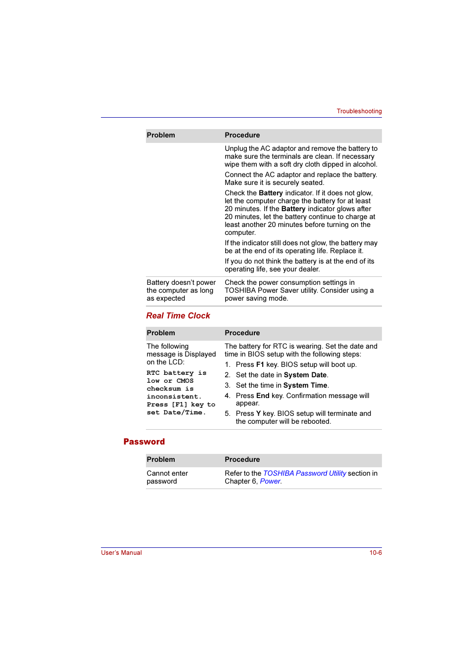 Password, Password -6 | Toshiba Qosmio F10 User Manual | Page 168 / 214