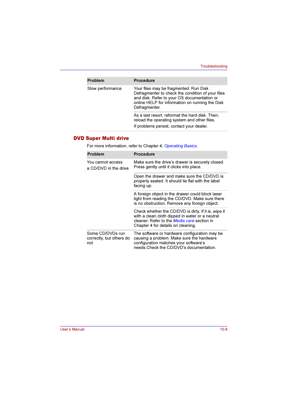Dvd super multi drive, Dvd super multi drive -8 | Toshiba Qosmio F10 User Manual | Page 170 / 214
