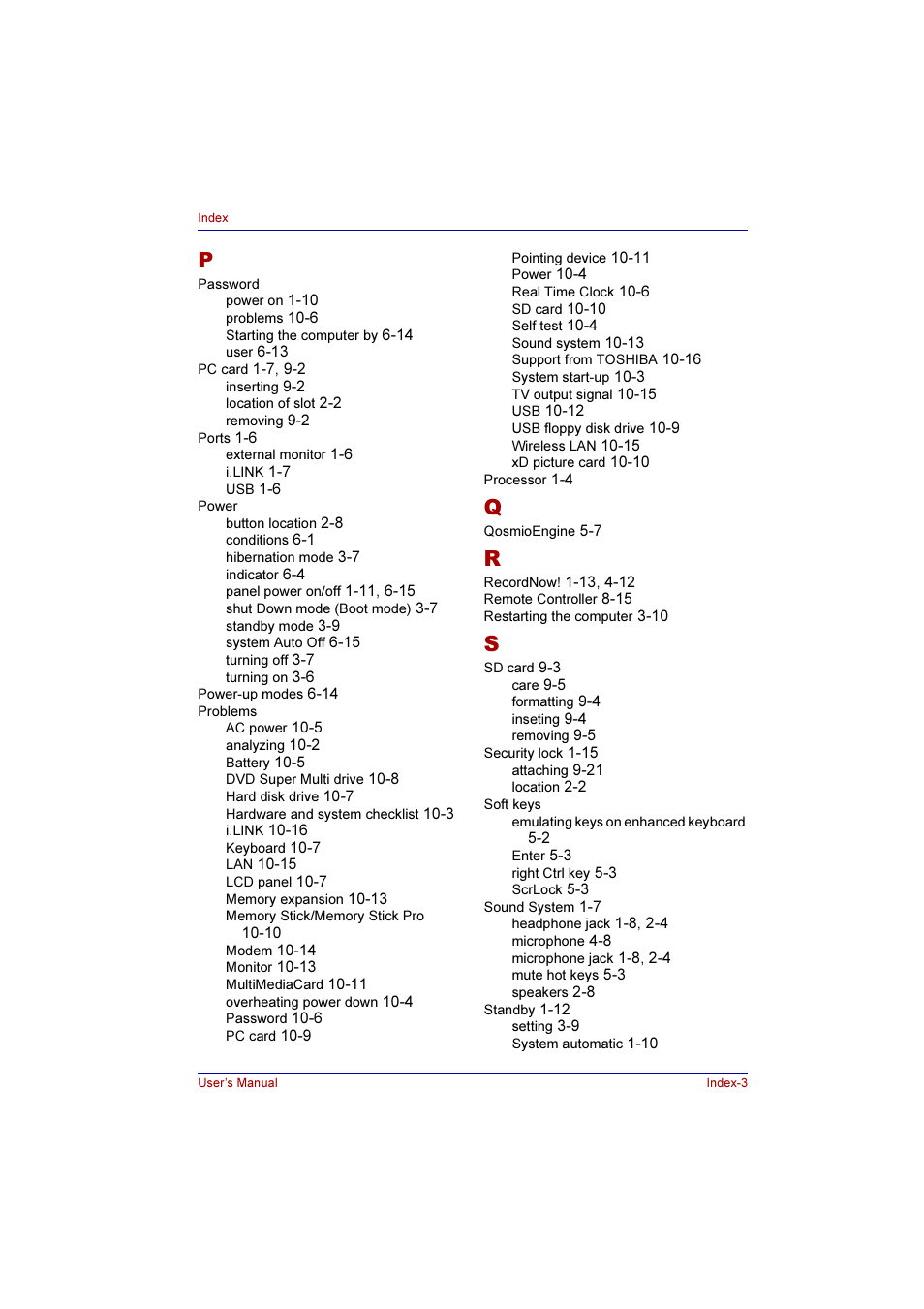 Toshiba Qosmio F10 User Manual | Page 213 / 214