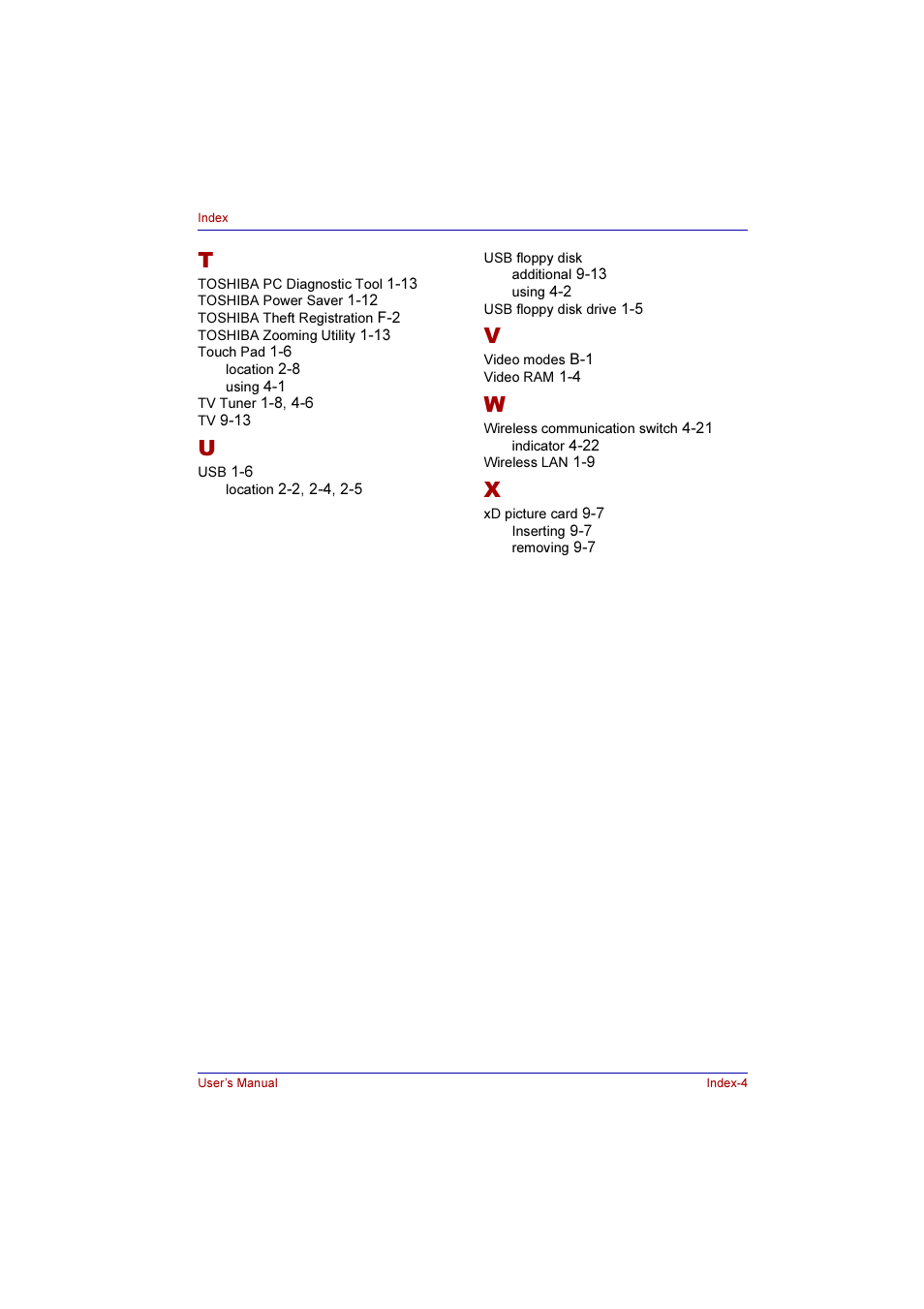 Toshiba Qosmio F10 User Manual | Page 214 / 214