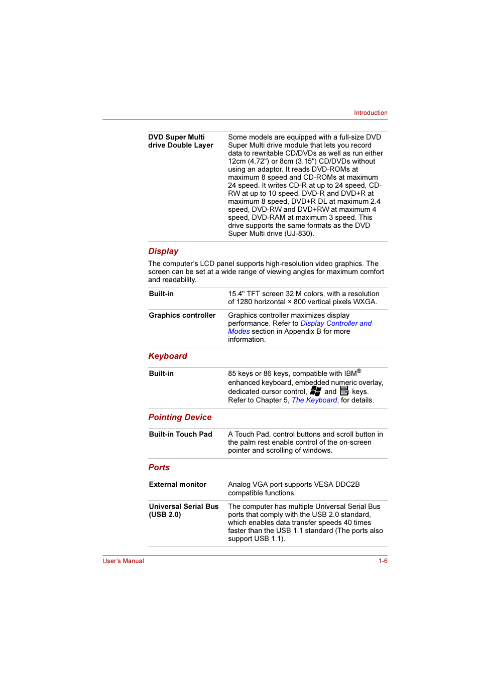 Toshiba Qosmio F10 User Manual | Page 30 / 214