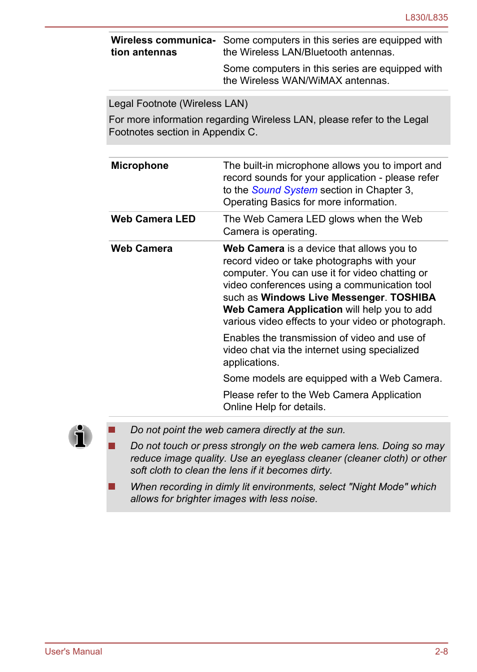 Toshiba Satellite L830 User Manual | Page 34 / 156