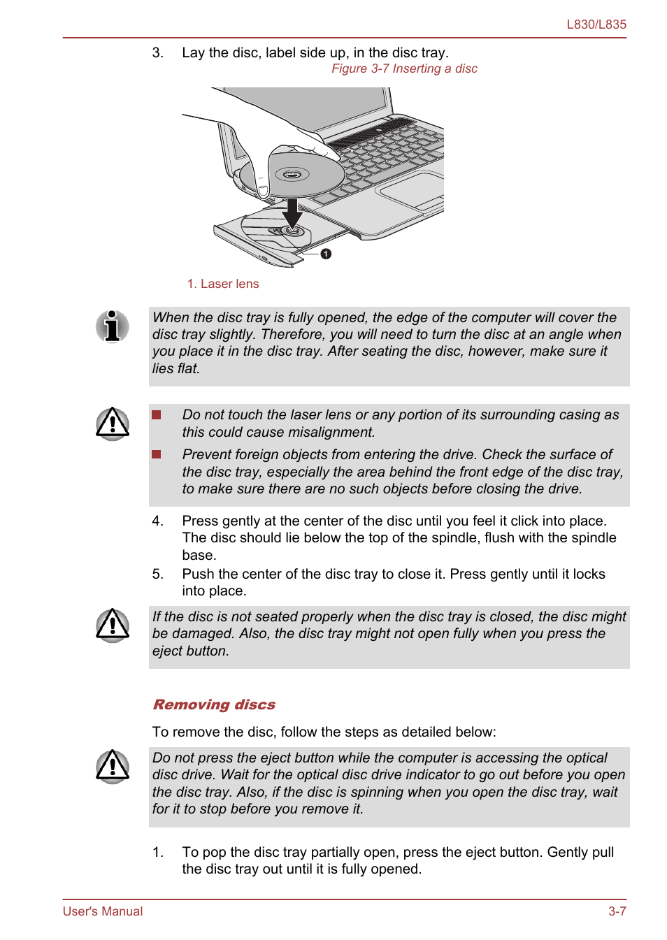 Toshiba Satellite L830 User Manual | Page 45 / 156