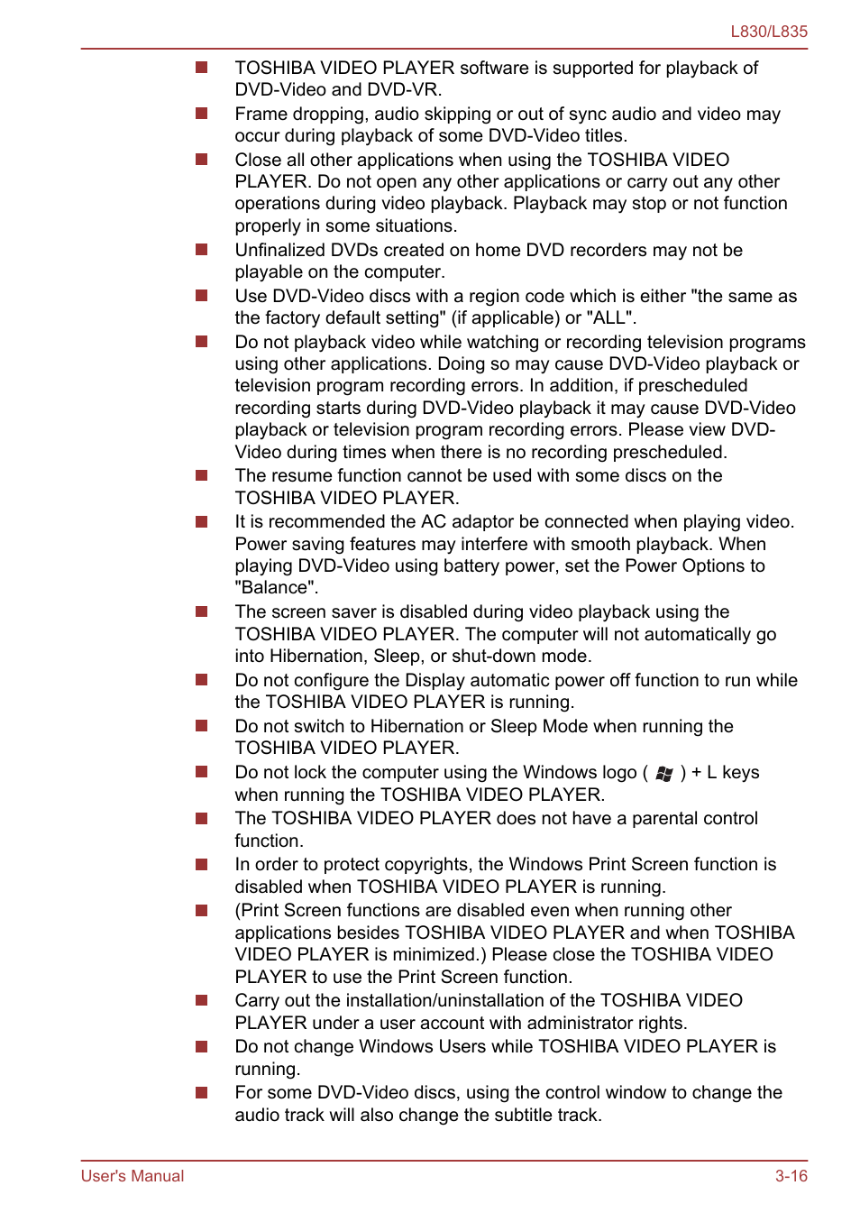 Toshiba Satellite L830 User Manual | Page 54 / 156