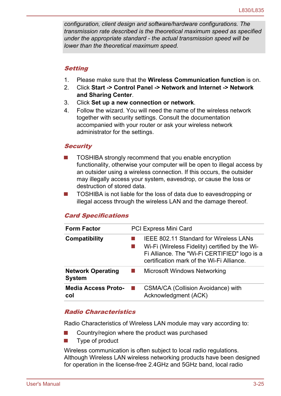 Toshiba Satellite L830 User Manual | Page 63 / 156