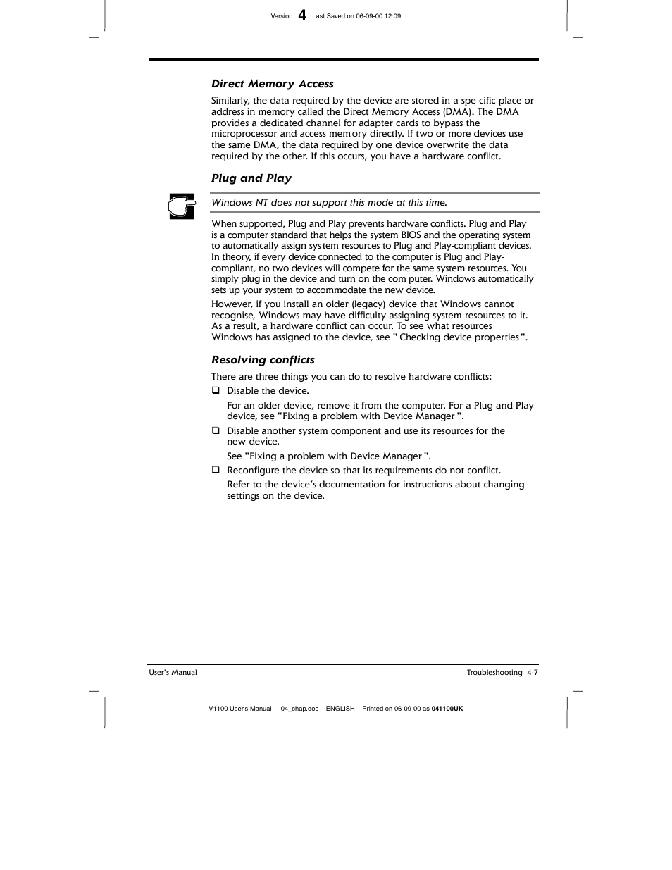 Toshiba V1100 User Manual | Page 59 / 76