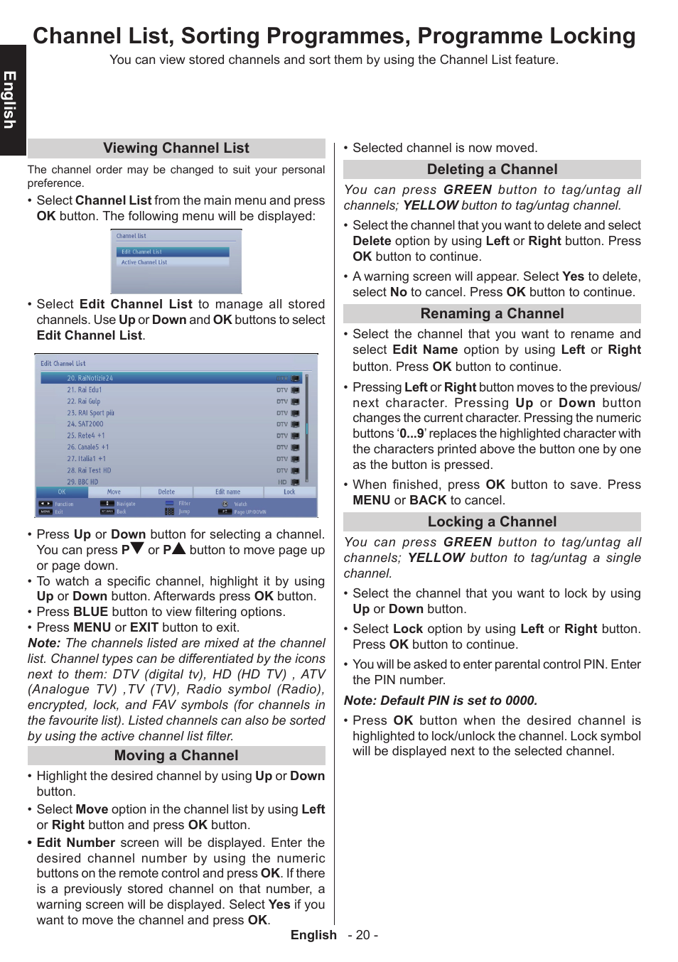 English | Toshiba W3451 User Manual | Page 21 / 60