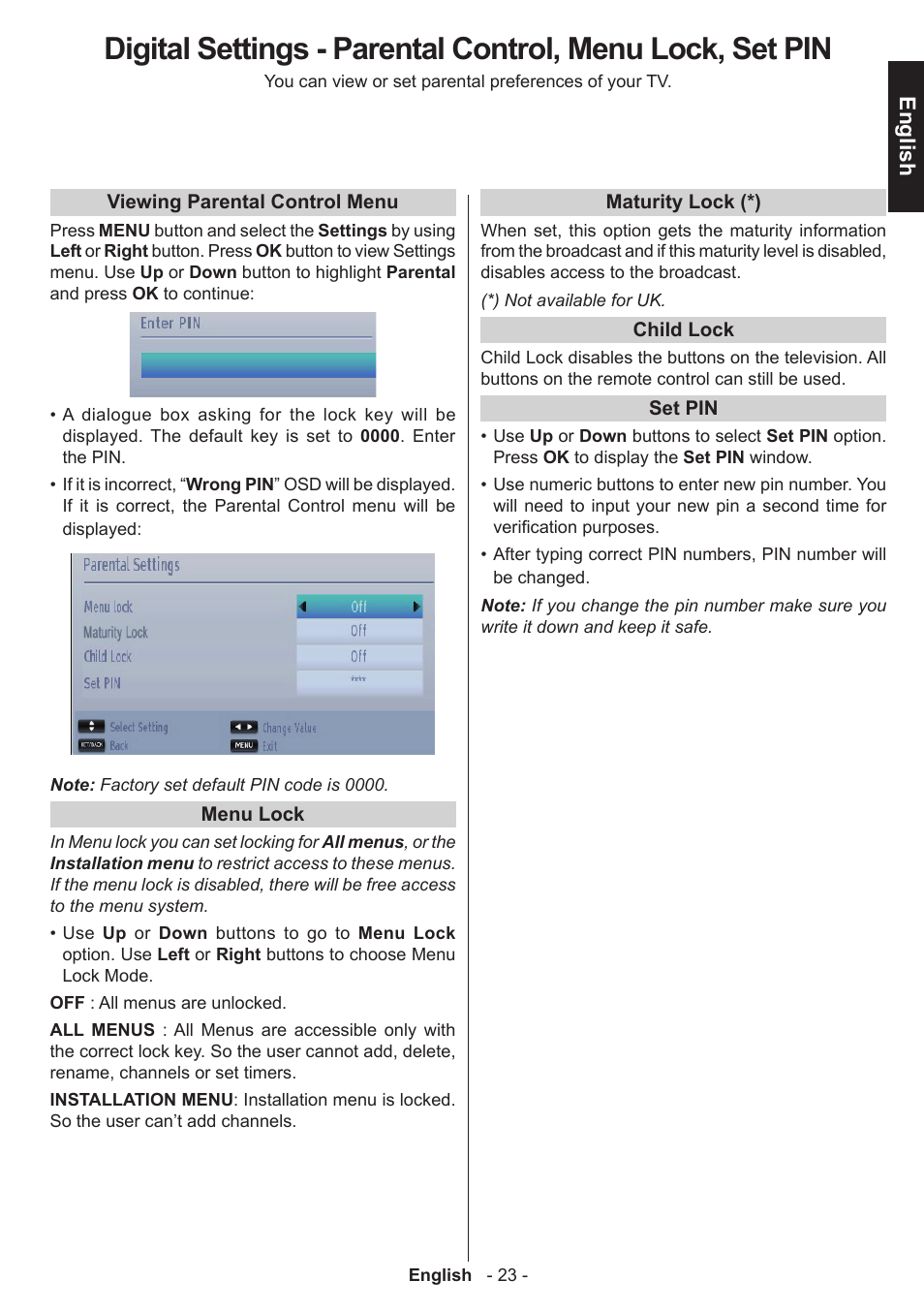 English | Toshiba W3451 User Manual | Page 24 / 60