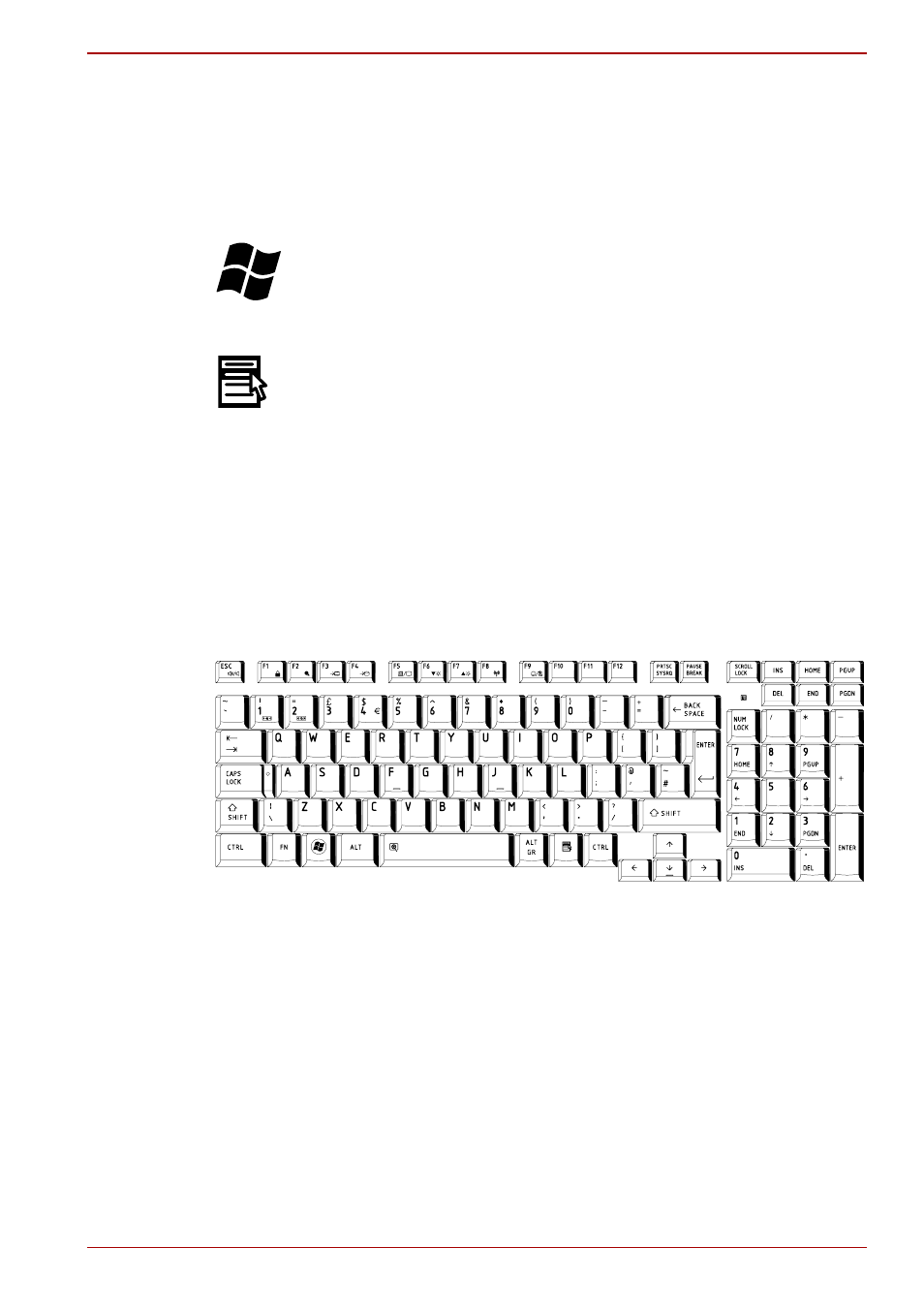 Windows special keys, Desktop-style keyboard, Generating ascii characters | Toshiba Qosmio F60 User Manual | Page 135 / 240