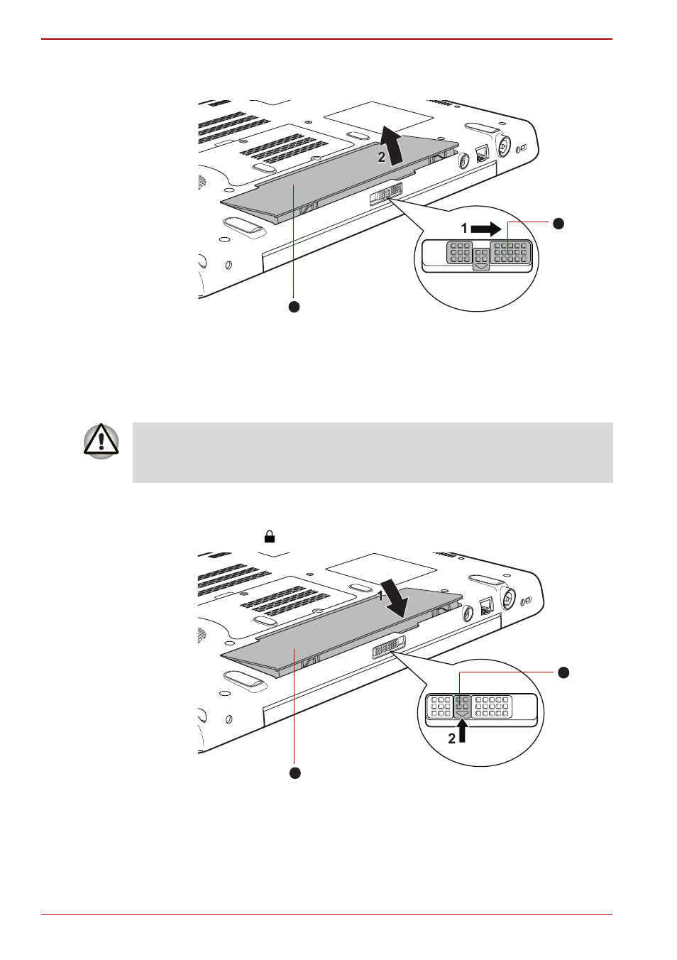 Installing the battery pack | Toshiba Qosmio F60 User Manual | Page 146 / 240