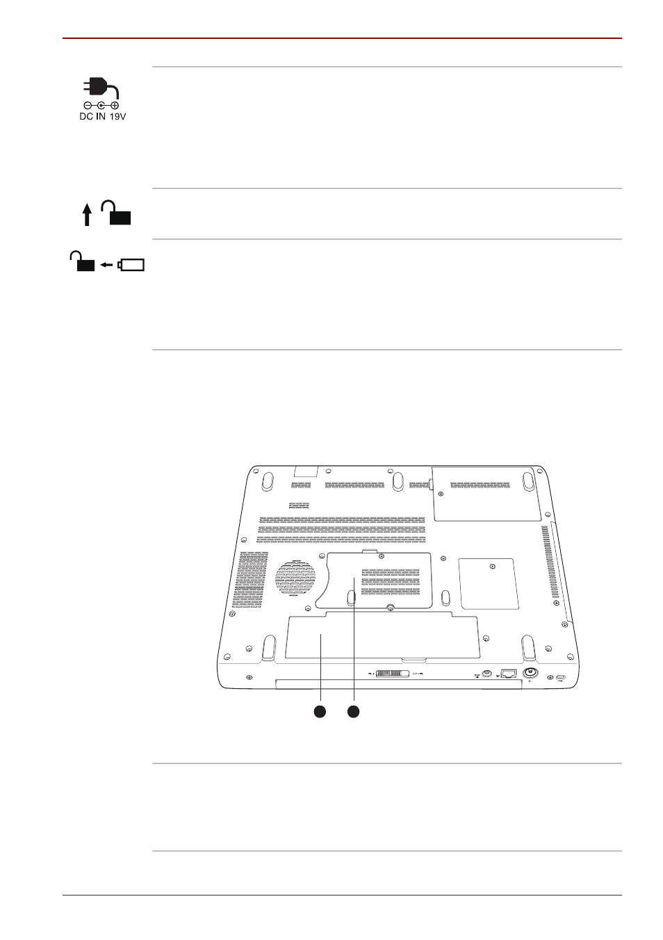 Underside, Underside -5 | Toshiba Qosmio F60 User Manual | Page 41 / 240