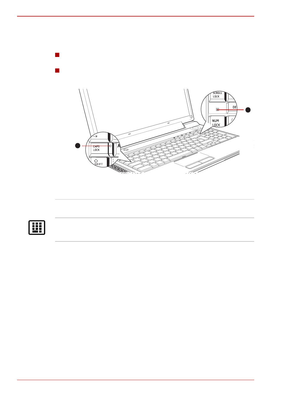 Keyboard indicators | Toshiba Qosmio F60 User Manual | Page 46 / 240