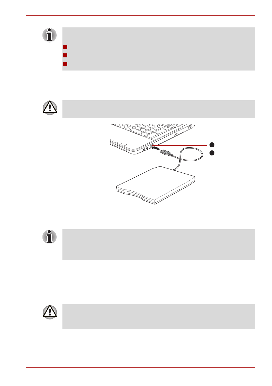 Connecting the usb floppy diskette drive, Disconnecting the usb floppy diskette drive | Toshiba Qosmio F60 User Manual | Page 79 / 240