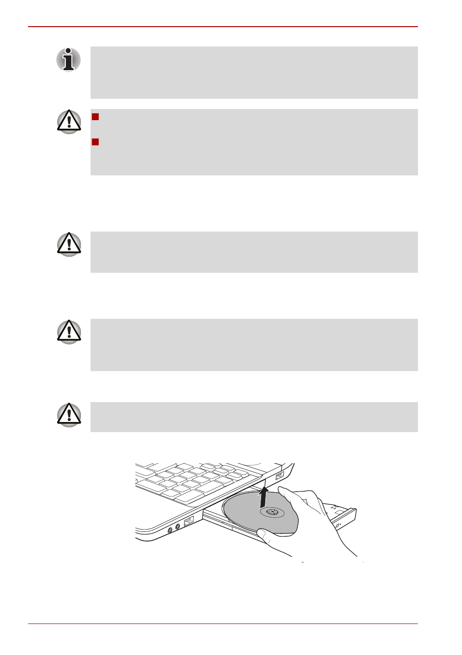 Removing discs | Toshiba Qosmio F60 User Manual | Page 96 / 240