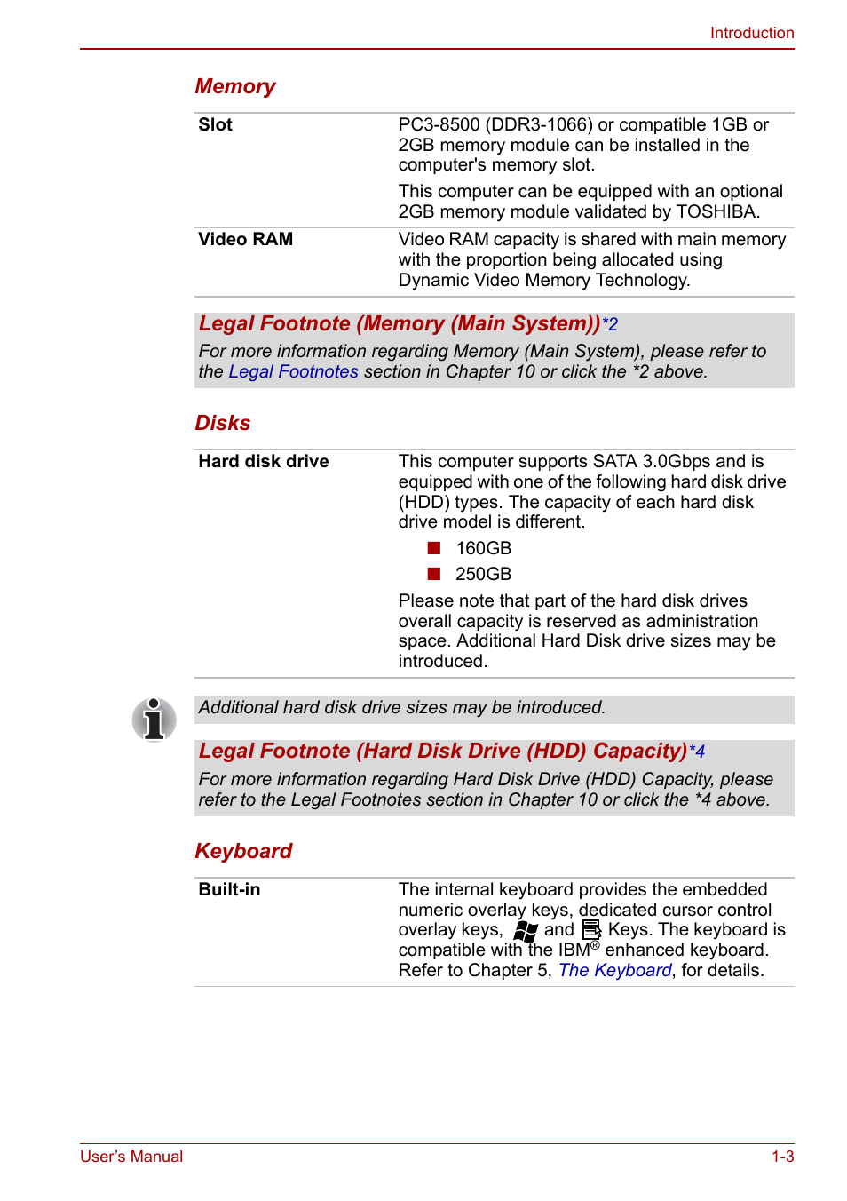 Toshiba NB250 User Manual | Page 19 / 130